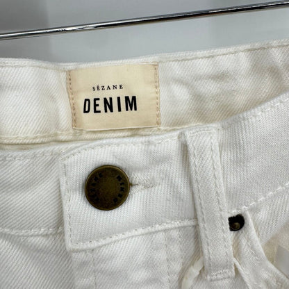 women Sezane NWT Le New Brut Sexy Ecru Jeans FR34/US2