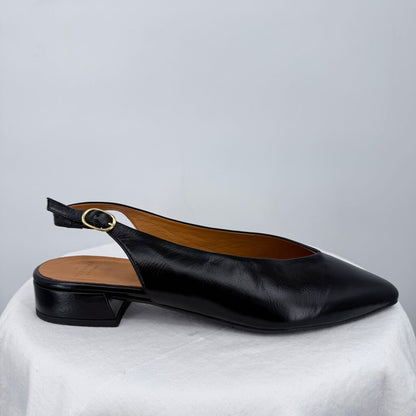 women Sezane NWOT Suzanne Slingbacks Black Shoes 40/9-9.5