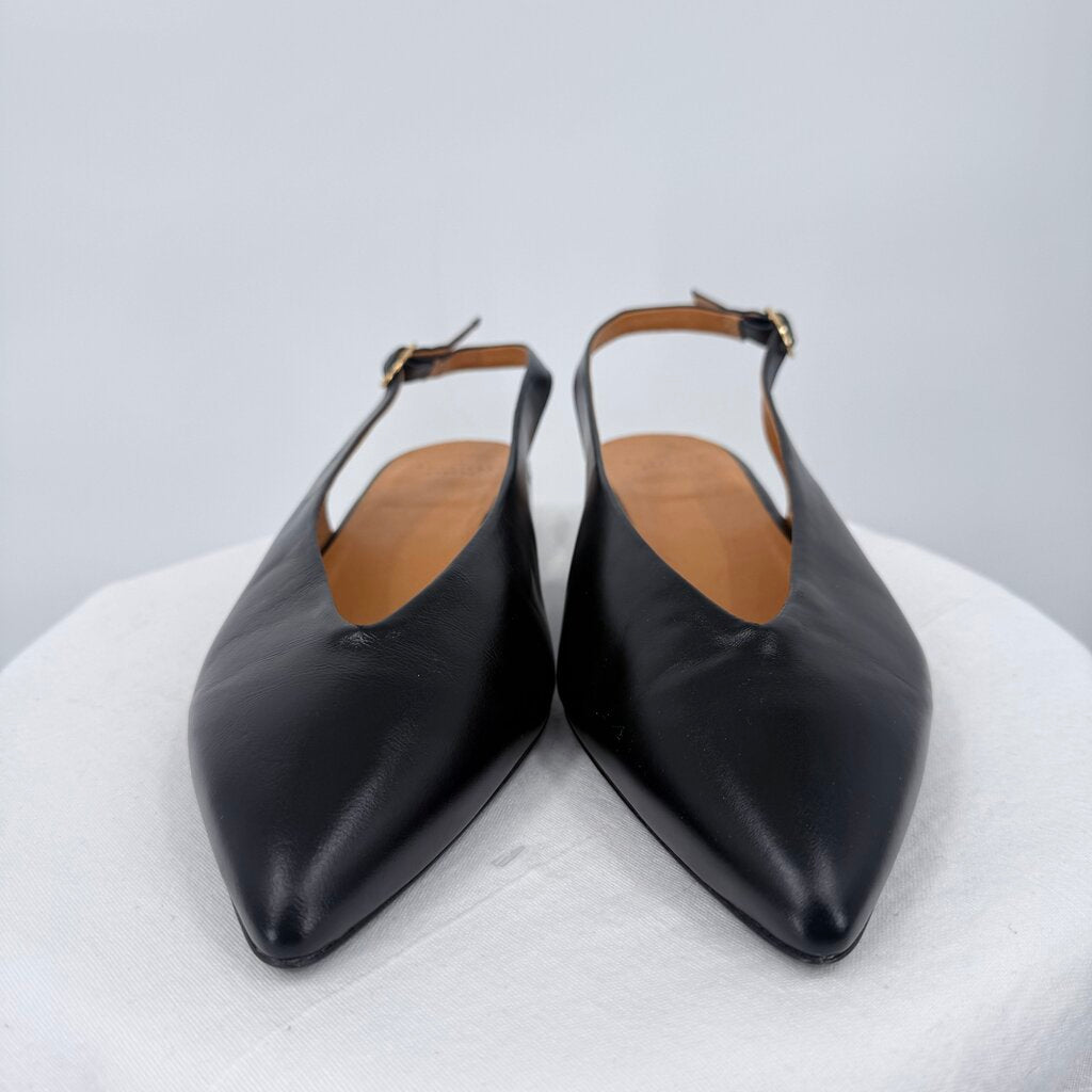 women Sezane NWOT Suzanne Slingbacks Black Shoes 40/9-9.5