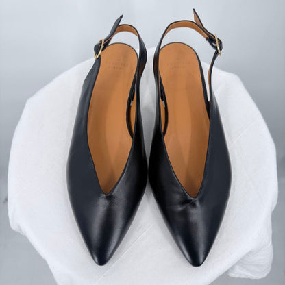 women Sezane NWOT Suzanne Slingbacks Black Shoes 40/9-9.5