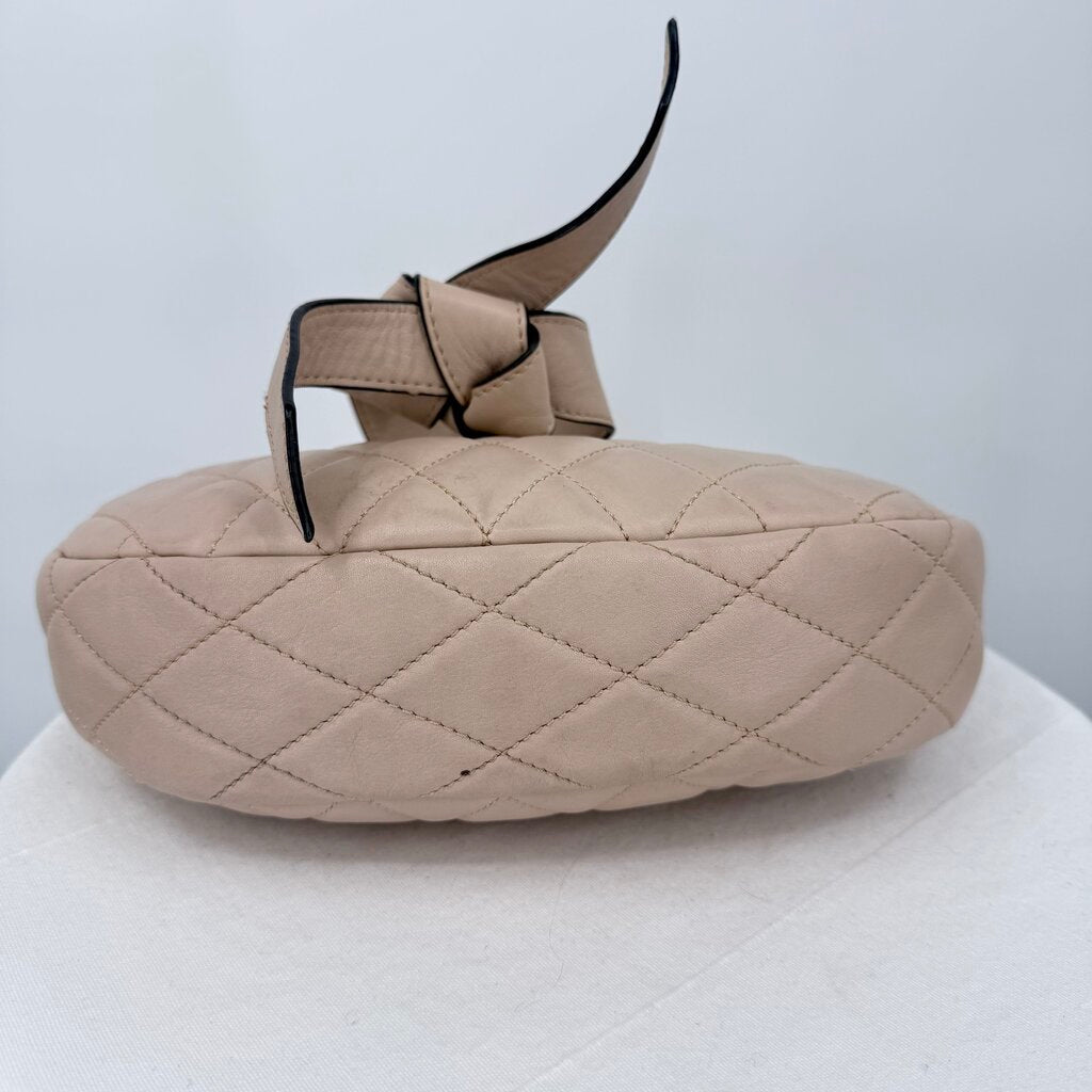 women Alohas The J Sling Bag Beige Purse 5.5"H, 10"W, 2.5"D