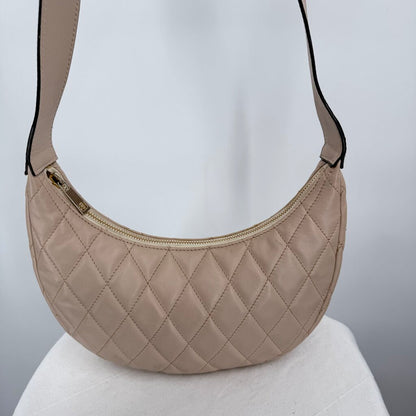 women Alohas The J Sling Bag Beige Purse 5.5"H, 10"W, 2.5"D