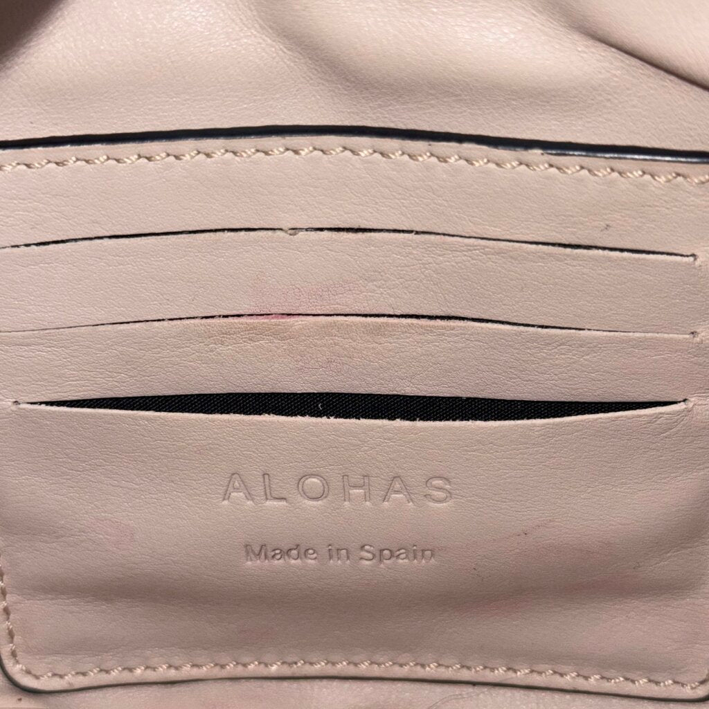 women Alohas The J Sling Bag Beige Purse 5.5"H, 10"W, 2.5"D