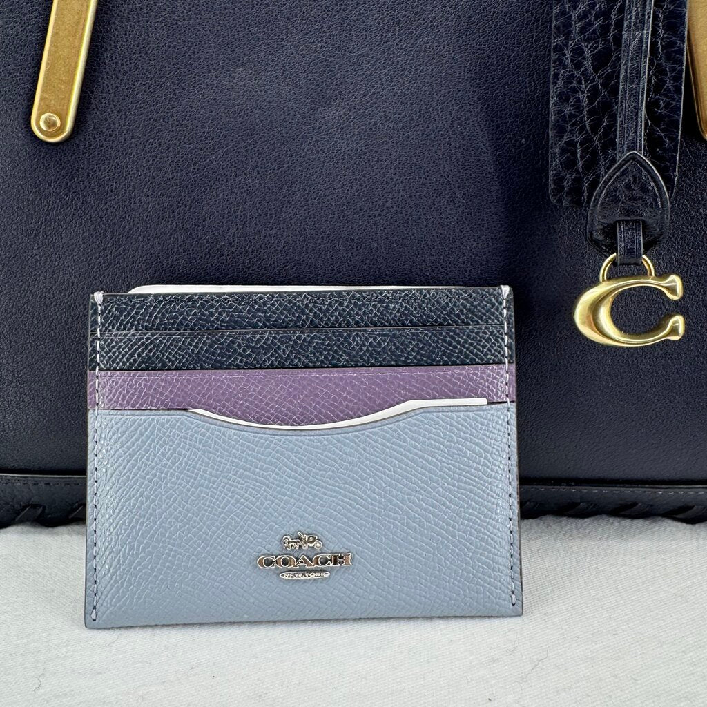 women Coach Whipstitch Colorblock Mixed Leather Dreamer Satchel 76787/76767 Ink Multi Purse