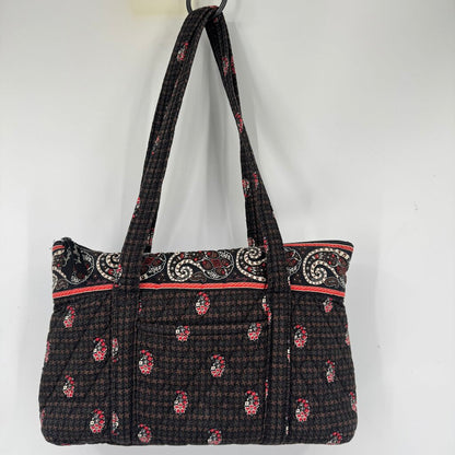 women Vera Bradley Houndstooth Tote Brown Purse