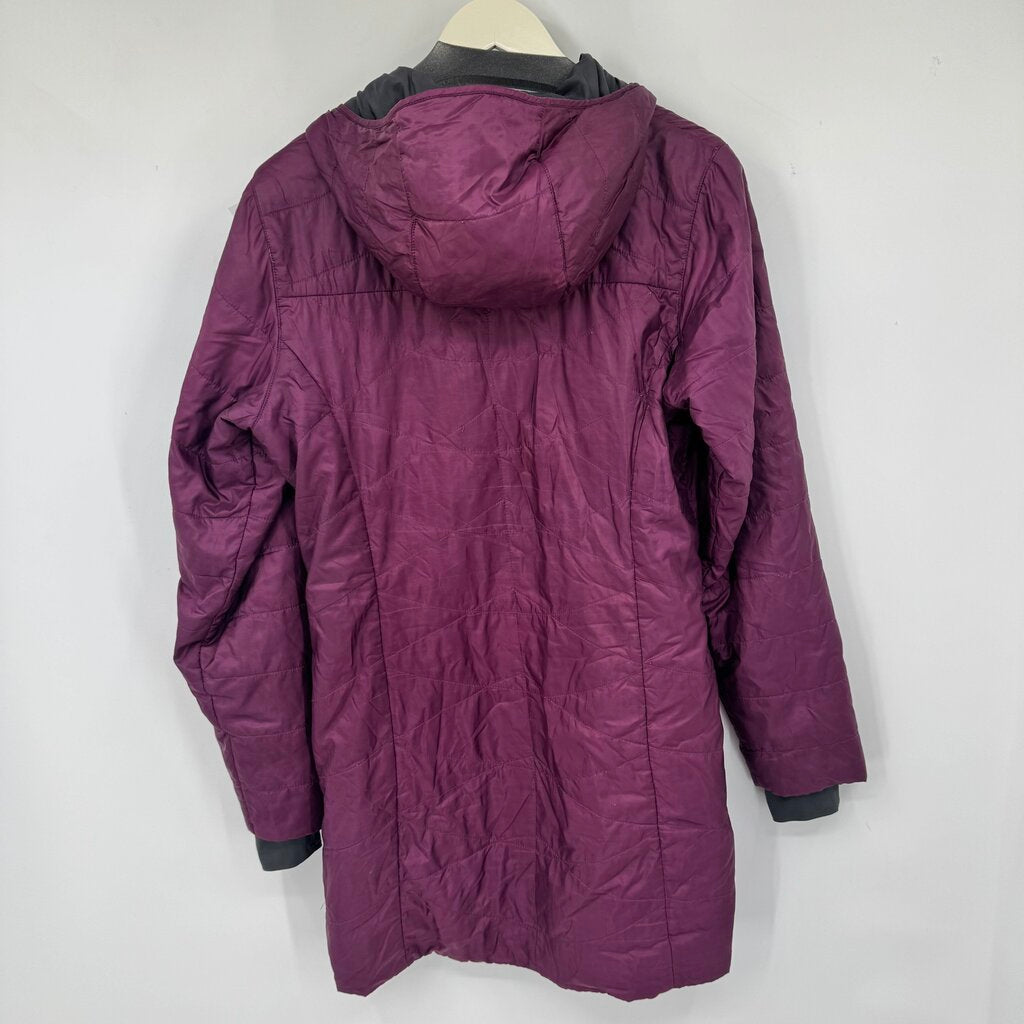 women Columbia Mighty Lite Hooded Puffer Berry Jacket M