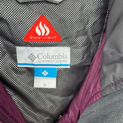 women Columbia Mighty Lite Hooded Puffer Berry Jacket M