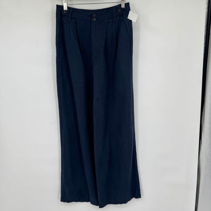 women Madewell Harlow Wide Leg Trousers Navy Blue Pants 2