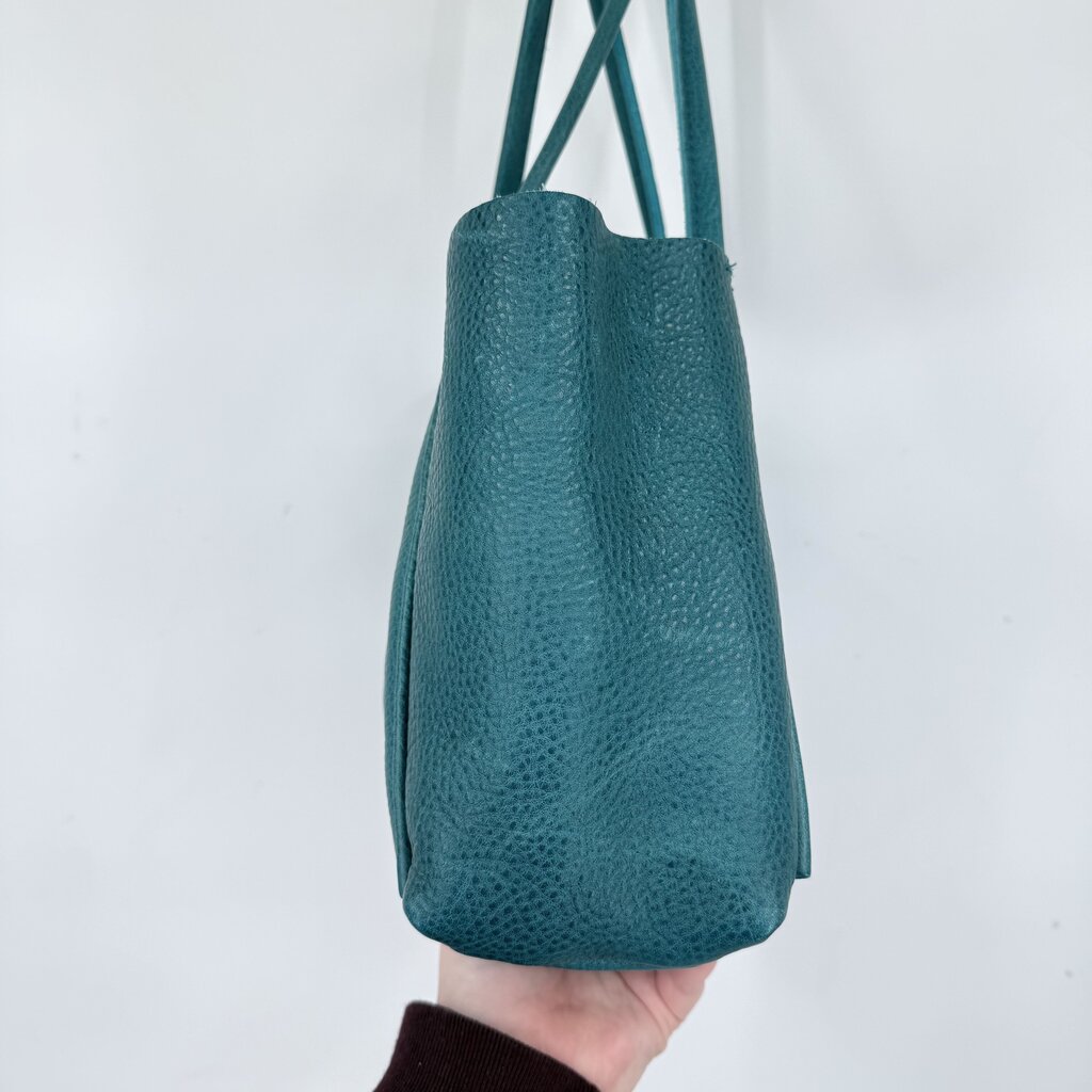 women Portland Leather Goods Verona Medium Tote Aquarius Purse 15.5"x12.5"x8.5"