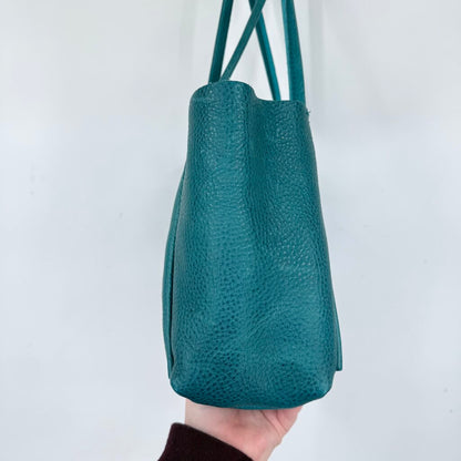 women Portland Leather Goods Verona Medium Tote Aquarius Purse 15.5"x12.5"x8.5"