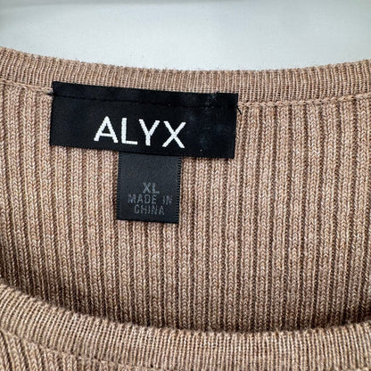 women Alyx Ribbed Knit Mini Dress Beige Dress