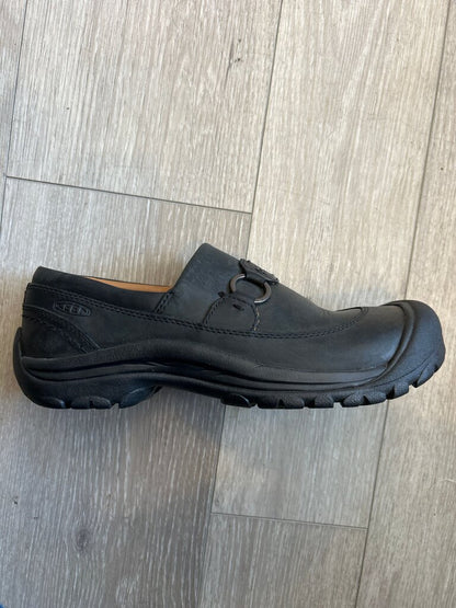 women Keen Keen Black Leather Slip-On Shoes black Shoes 8.5